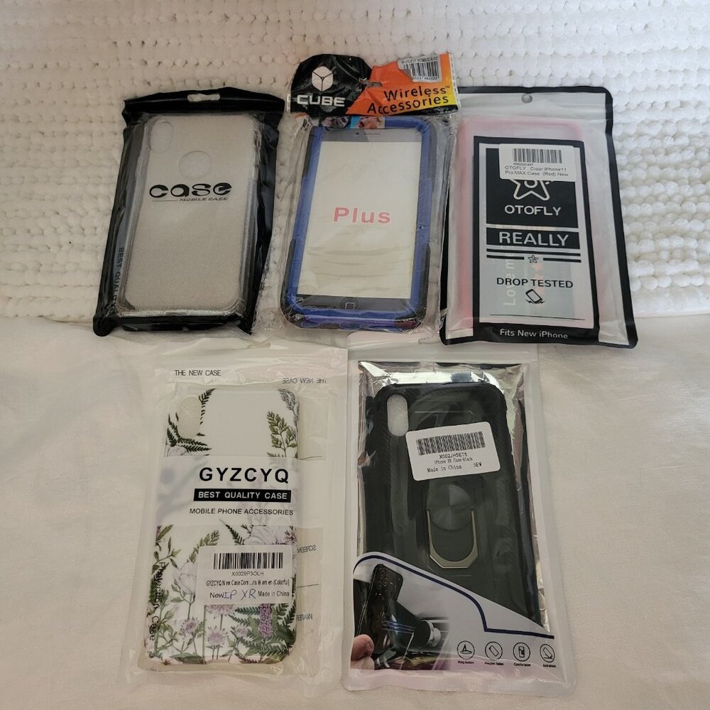 Iphone Case lot of 5 NEW IP XR 6 Otofly Pro Max XS black floral NIP Cube GYZCYQ